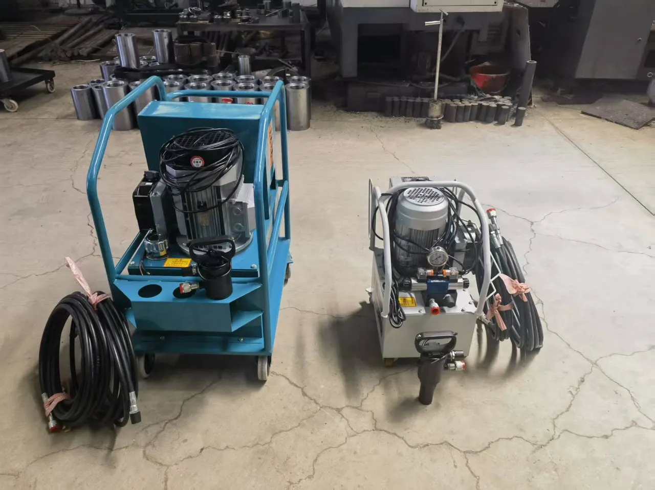 （M8环槽钉） 环槽钉液压拉铆机 长宽高，包含电机，530/410/700，电机1.5kw，220V，额定压力60MPA，铆接力20KN，油管2根10米，（M8的环槽钉），油箱容积16升，整套重量50kg