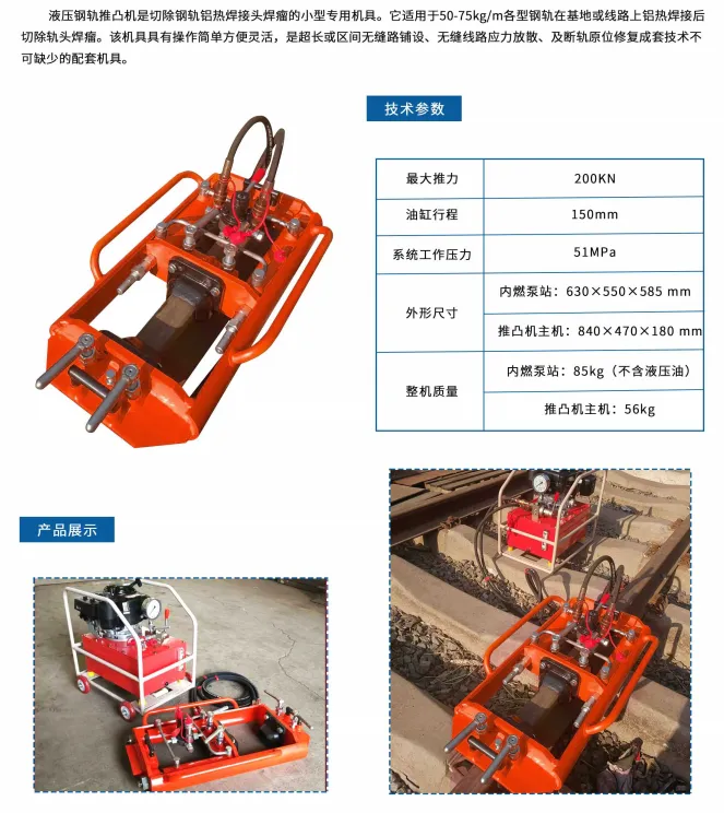 液压推凸机(可定制槽型轨) 图2